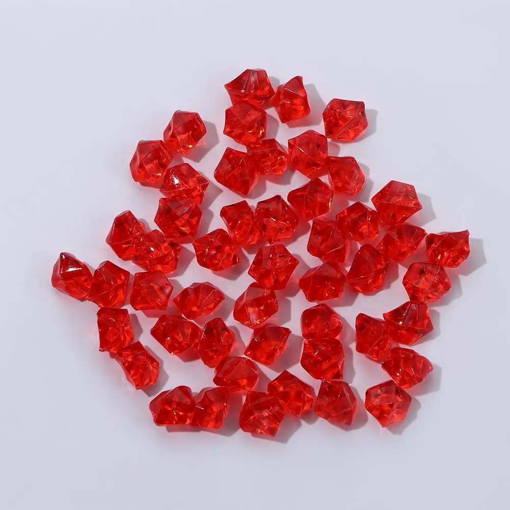 Acrylic Colorful DIY Craft Crystal Ice Cubes Aquarium Landscape Ornaments Vase Filler Cobblestones Artificial Stones Pebbles