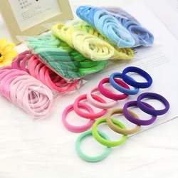 Candy Color Elastic Hair Bands para mulheres e meninas, faixa de cabelo, 50pcs por saco