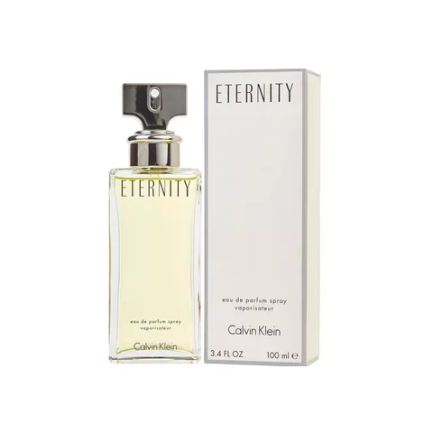 CK ETERNITY 3.4OZ EDP SPRAY 100ml Eau de Toilette eterna para mujer EDP Eau de Toilette Fragancia fresca y duradera