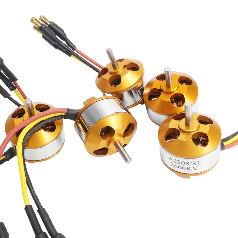 Bürstenloser Motor A2208 2208 Motor KV 1000 1100 1400 1800 2600 Bürstenloser Motor Starrflügelflugzeug Auto Wildschweinmodell Drohnenmotor
