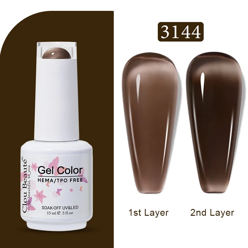 Clou Beaute Jelly Kleur UV Gel Manicure Zomer Roze Naakt Gel Nagel Regenboog Nagelbenodigdheden Voor Professionals Semi-permanente Vernis