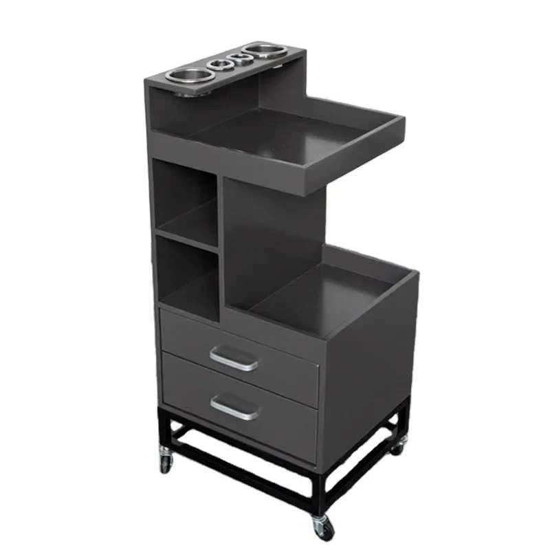 Cart Rolling Trolley Storage er with Drawer Barbershop Stainls Steel Hair Salon Cinet