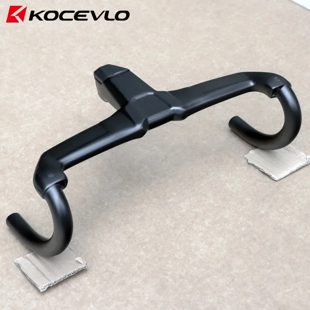 KOCEVLO K04 EVO Road AERO Carbon Integrierter Lenker 28,6/31,8 mm mit Abstandshaltern Radfahren Interne Kabel OD2 Road Lenker – Detail 15