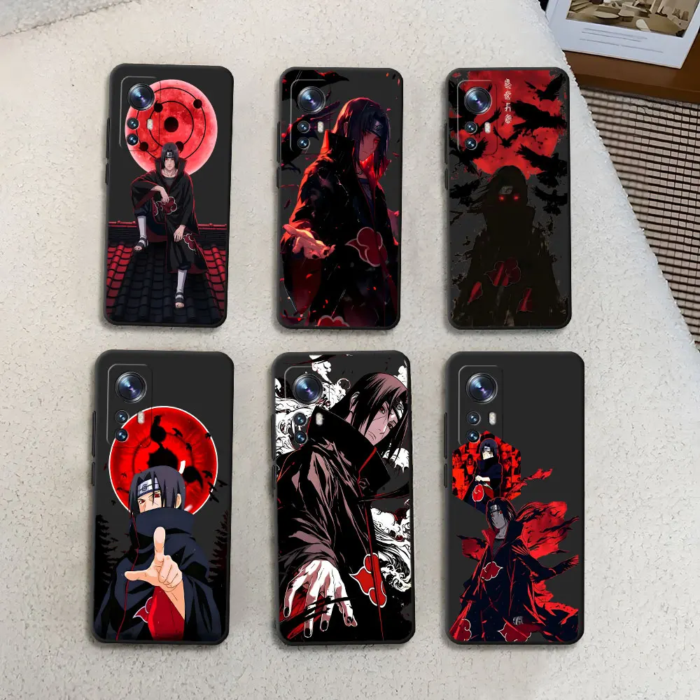Uchiha Itachi Naruto Anime funda para Xiaomi Mi 9 13T 10T 11 Lite 5G NE 11T Pro Pocophone F1 funda TPU negro carcasa de teléfono móvil