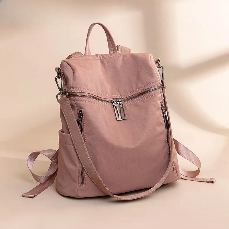 Backpack New Style Fashion All-match Oxford Cloth Waterproof High Appearance Level Women's Travel Backpack Schoolbag