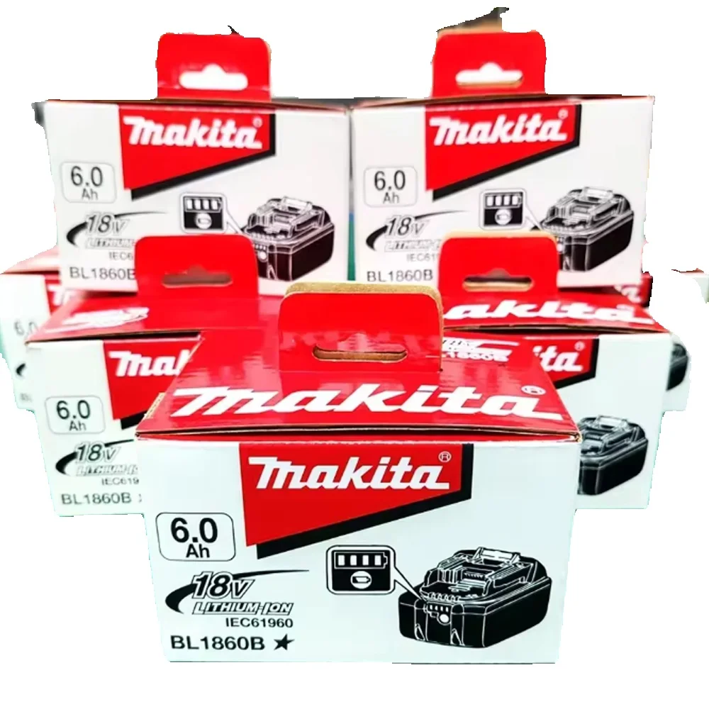 Makita-Akku, wiederaufladbarer 18V 6,0Ah Lithium-Akku, Makita 18V BL1840, BL1830, BL1850, BL1850B Original-Makita-Werkzeugakku