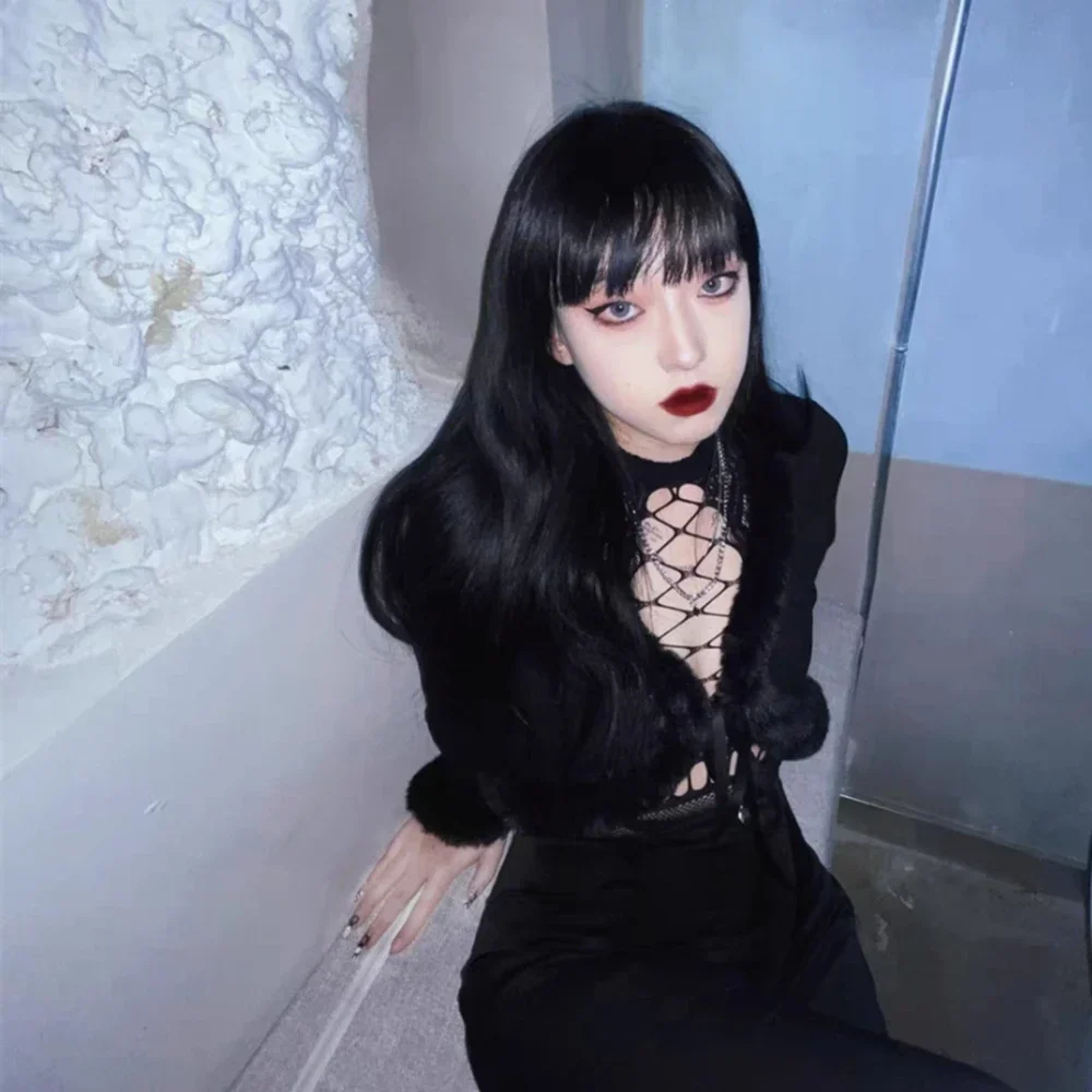 미니 드레스 Y2K 파티 드레스 백리스 하프 슬리브 블랙 바디콘 슬립 드레스 2025 여름 여성 휴가 클럽 의상 섹시 드레스