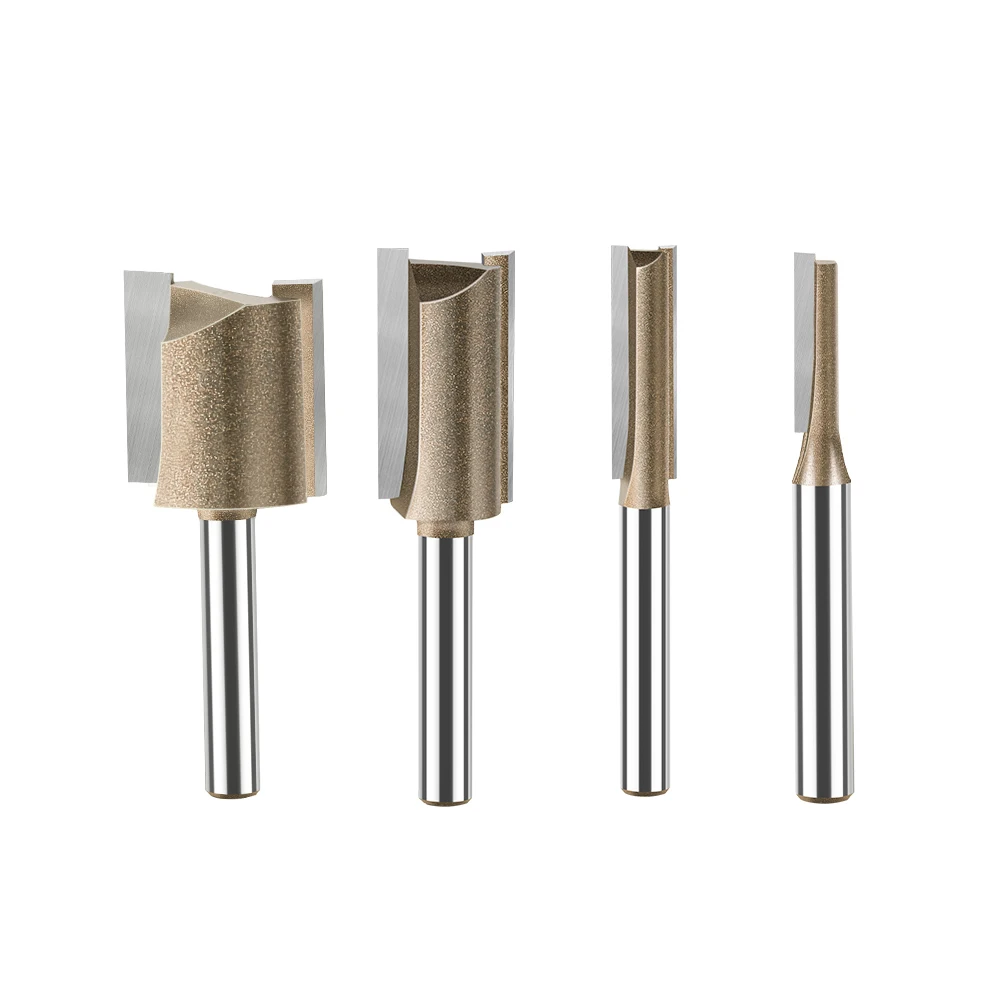1PC 12.7mm Straight Bit 2 Flutes Router Bit CNC Milling Cutter  Woodworking Slotting Cutter Edge Trimming Milling Cutter
