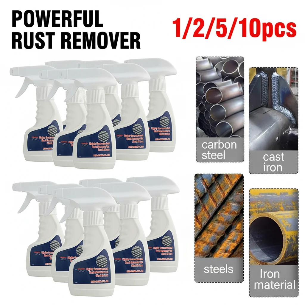 

120ml Industrial Strength Stainless Steel Rust Remover Metal Cleaning Agent for Steel Reinforcement Hardware Rust Removal
