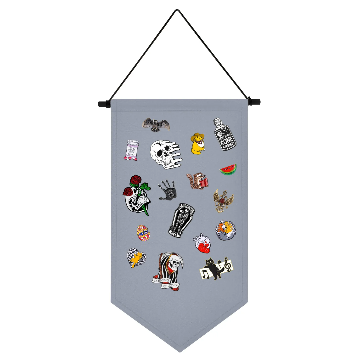Badge Storage Cloth Collection Board Brooch Medal Display Hanging Colorful Ins Storage Hanging Cloth Long Brooch Storage Hanging image 3