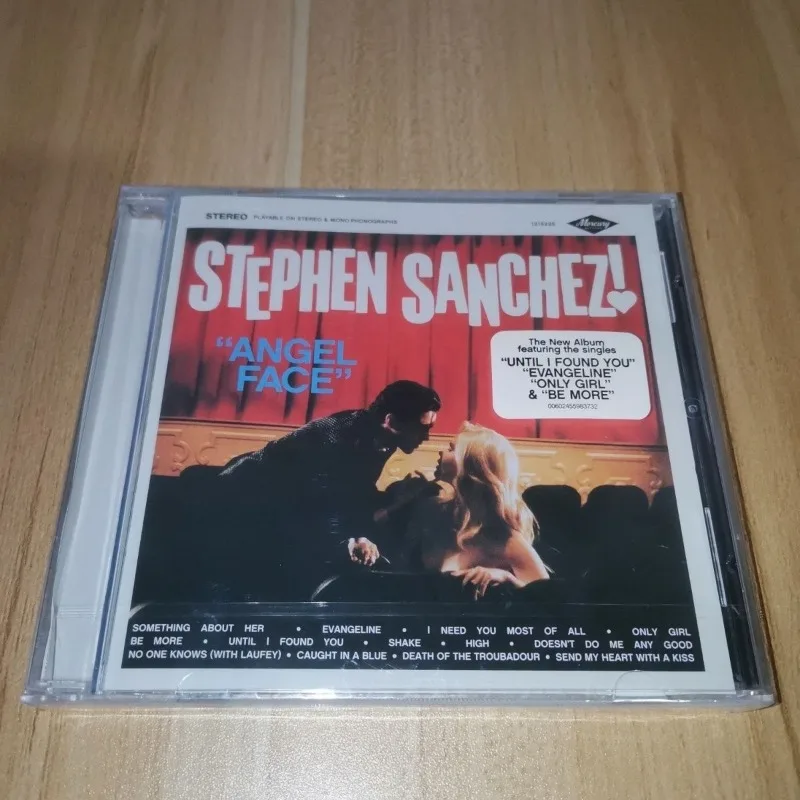 Álbum en CD Angel Face de Stephen Sanchez, Hasta que te encontré, Evangeline, Última Novedad, Retro Pop Rock, Cantante Romántica, Autora de Canciones, Regalo Musical