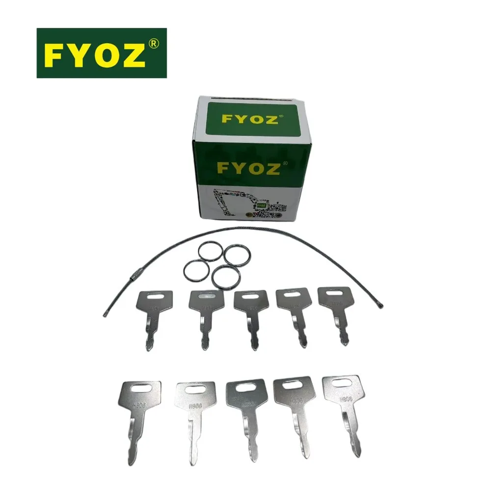 10PCS H806 Excavator Key 17001-00019 180485 Heavy Equipment Key Suitable For New Holland/Takeuchi/Case/Gehl Ctl Excavator