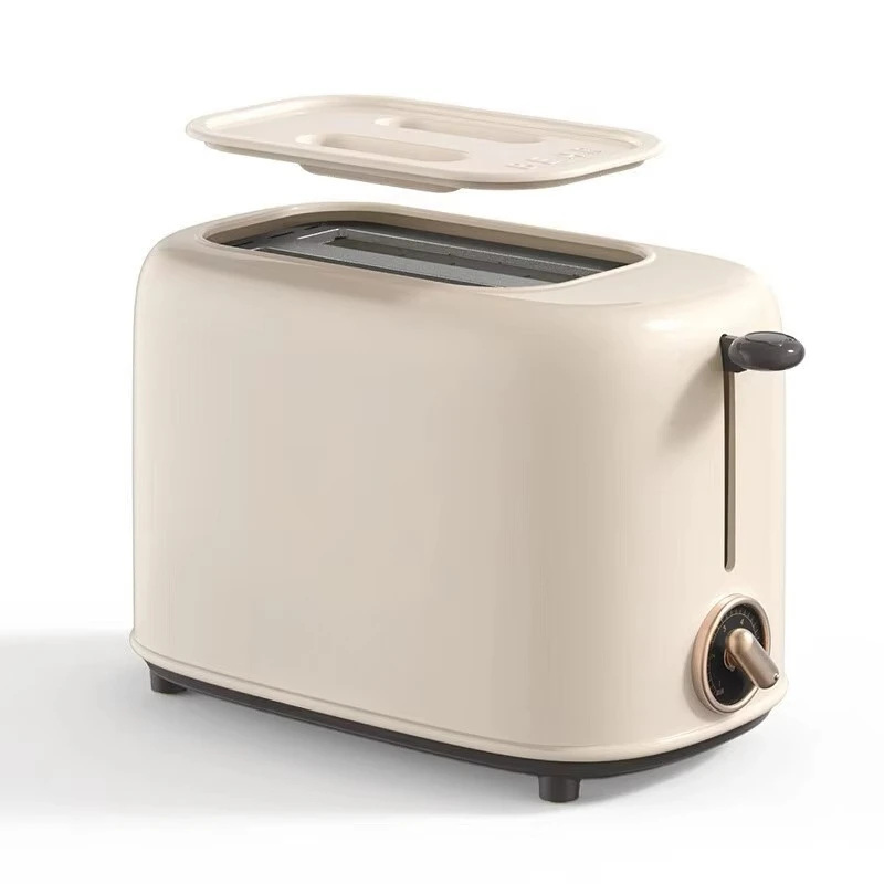 Electric Household Bread Maker with English Operating Language Breakfast Sandwich Toaster & Plastic Bread Slicer