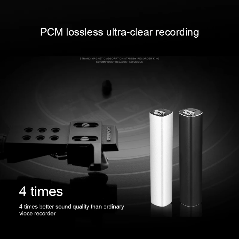 600 Hours Time Mini Voice Activated Recorder Built-in Magnet Small Digital Audio Recording Device Sound Dictaphone STTWUNAKE