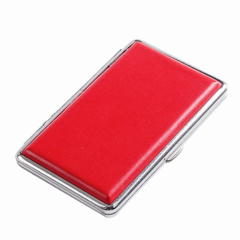 Leather Women Cigarette Case Box Tobacco Case Fine Cigarettes Case Holder Box Cigarettes Storage Container Box Lady Gifts