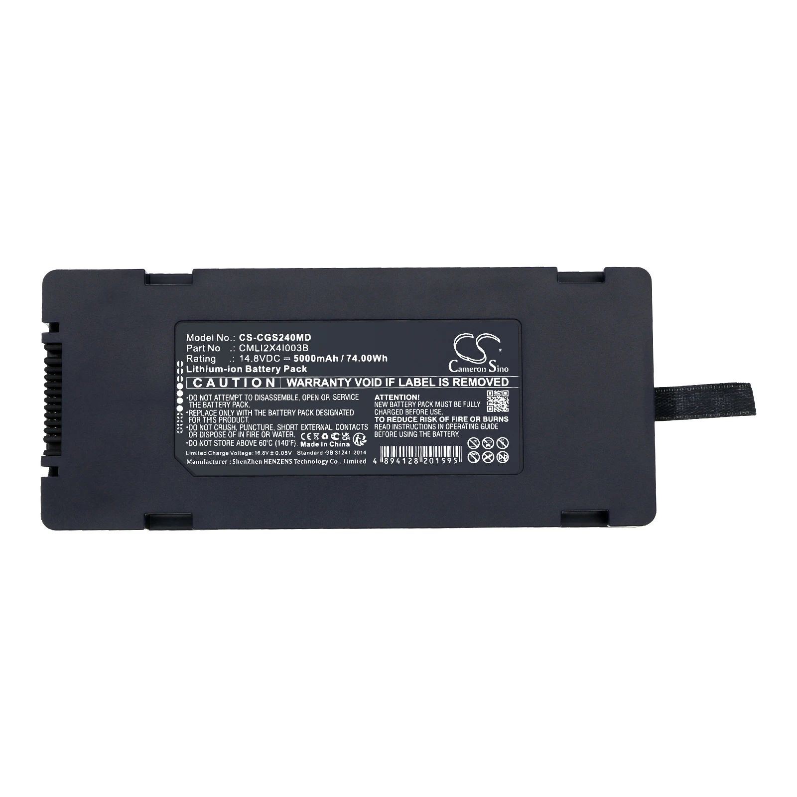 Replacement 14.8V 5000mAh Medical Battery CMLI2X4I003B CMLI2X4I004B for COMEN S8 Monitor