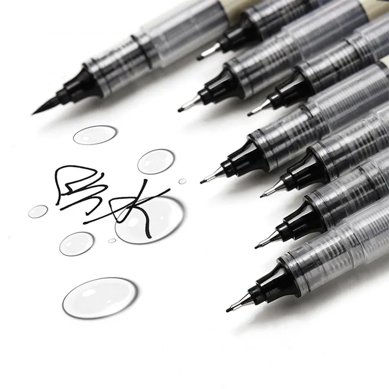 High Capacity Waterproof Quick Dry Fineliner & Brush Pens, Comic Sketch Line Markers for Drawing & Hand Lettering Art Supplies