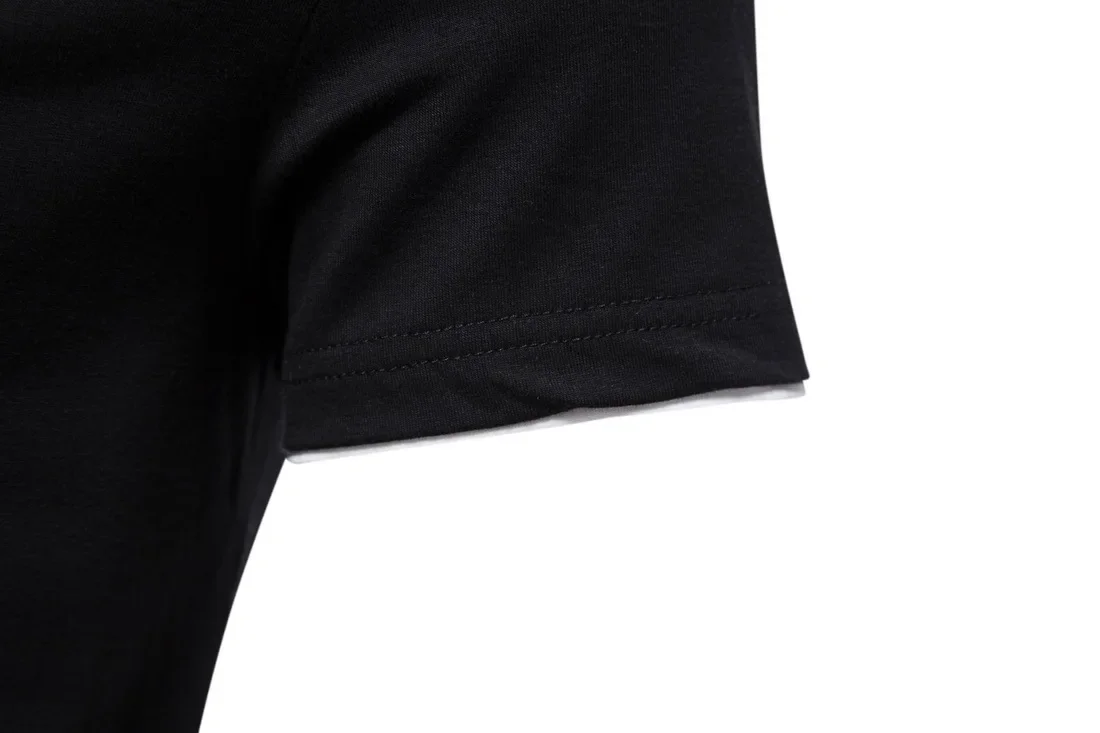 Herren-T-Shirts aus Baumwolle mit V-Ausschnitt für Herren, Sommer, lässig, schmale Passform, kurzärmeliges T-Shirt, hawaiianische Herrenbekleidung – Detail 15