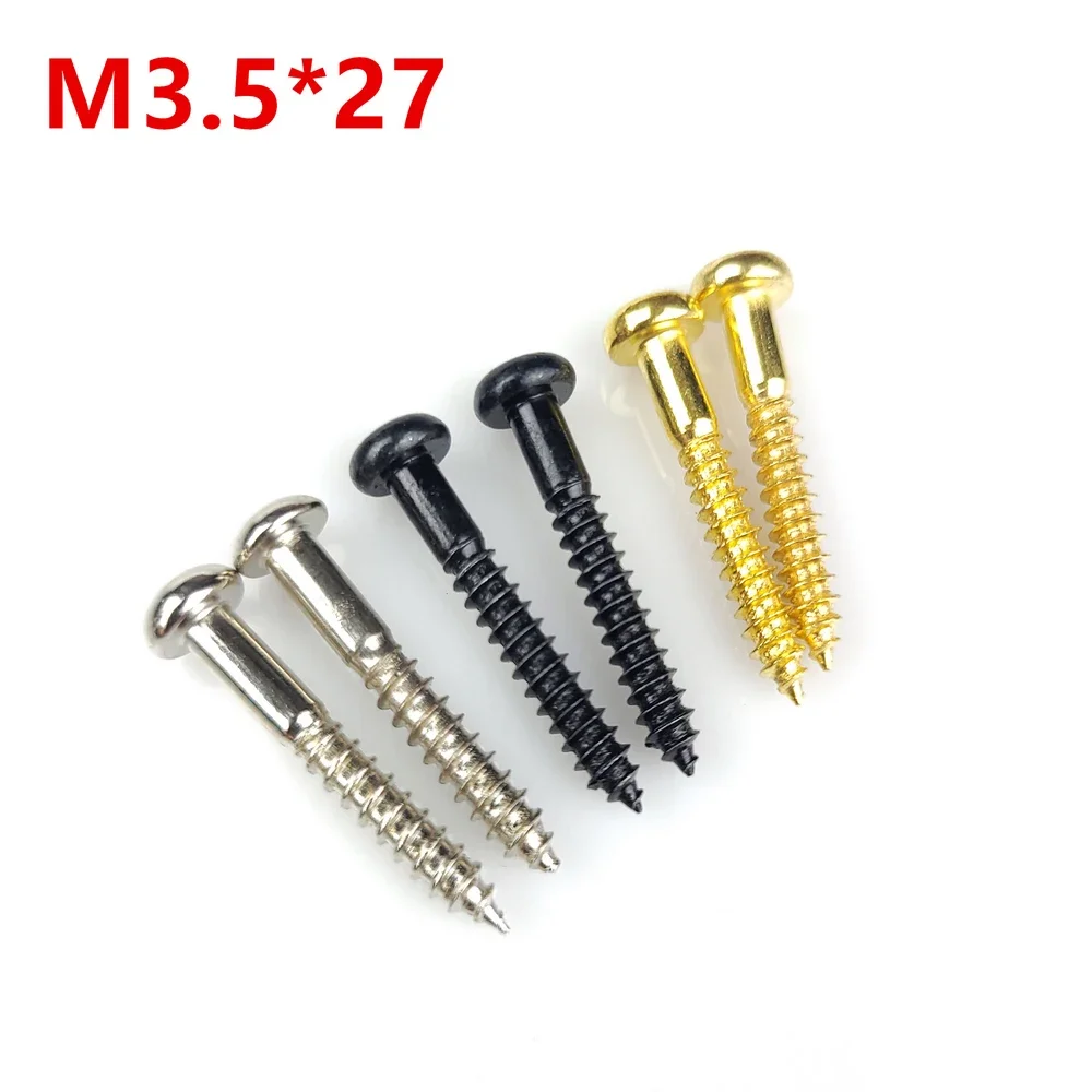 6 pcs Electric Guitar Bridge Saddles Tremolo System Bridge Tailpiece Mounting Fixed Screws with notch Guitar Accessories