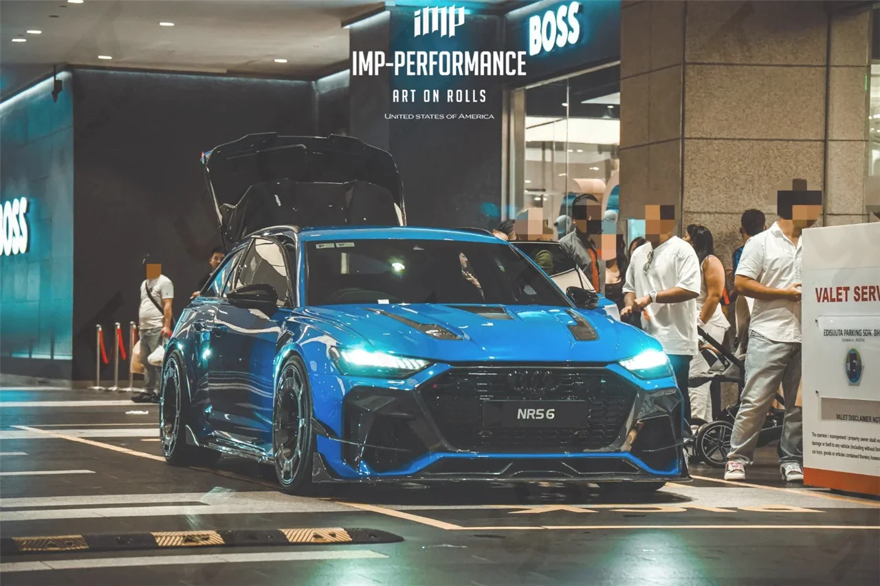 imp Carbon & Fiber Glass iMP Performance Style BodyKit Fit For 2021-2022 Audi C8 RS6 Avant Bumper Fender Side Skirt