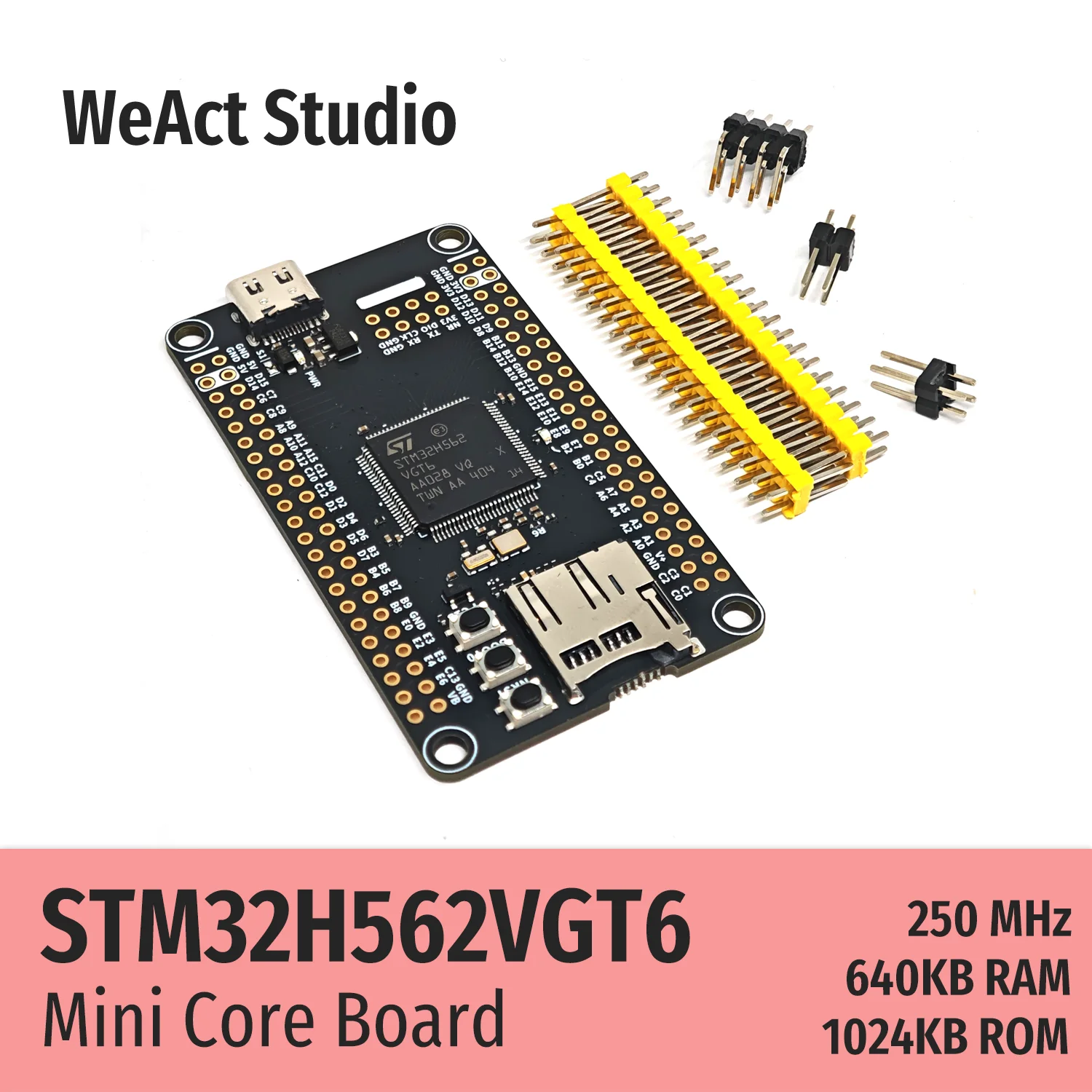 WeAct STM32H562VGT6 STM32H562VG STM32H562 STM32H5 STM32 Core Board Demo Board