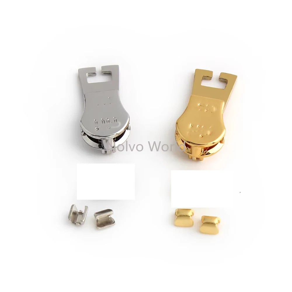 20/40/100 Stück Gold/Silber Metall-Reißverschlussköpfe zum Nähen von Geldbörsen, Handtaschen, Rucksäcken, Reißverschluss-Schiebern, Handarbeitszubehör – Detail 9