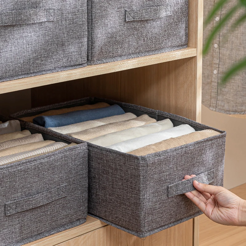 صندوق تخزين من القماش من القماش لكتاب الملابس والألعاب أشتات تخزين خزانة قابلة للطي وخزانة ملابس وخزانة ملابس ومنظم حمالة صدر