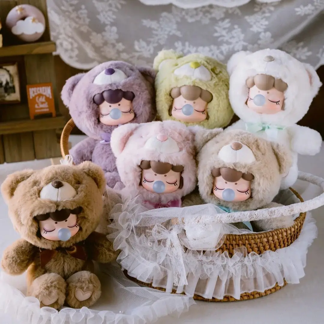 

2025 New Mysterious Box Chocolate Color Series Blind Box Cute Little Bear Christmas Statues Children's Toys Birthday Gifts