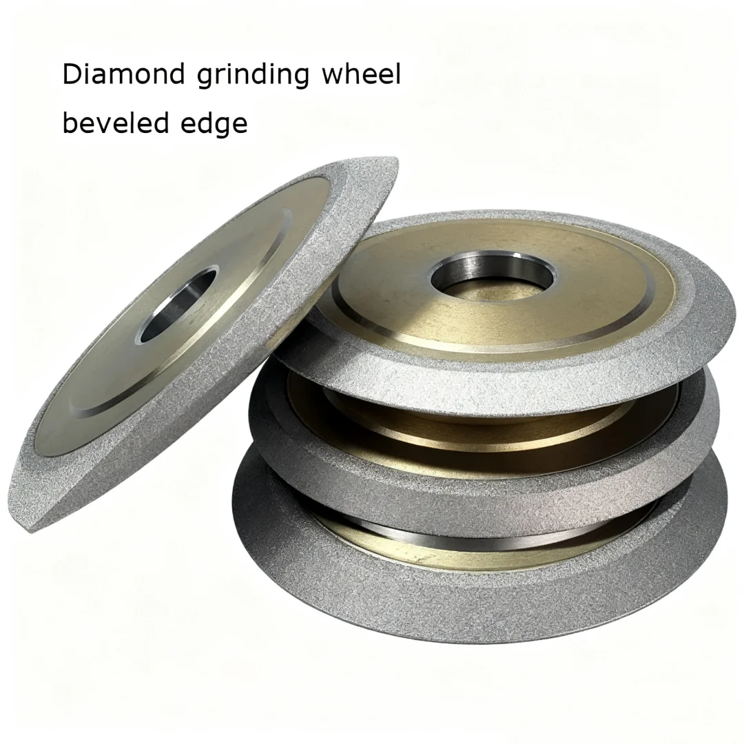 

Grinding Wheel 30° 45° 60° 90° Single Double Bevel Brazed Alloy Abrasive Disc For Tungsten Steel Ceramic Groove