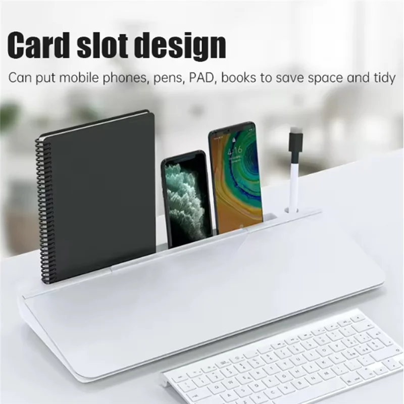 Professional Desktop Keyboard Mini Whiteboard Writing Board Tempered Glass Business Office Erasable Note Memo Dry Erase Board