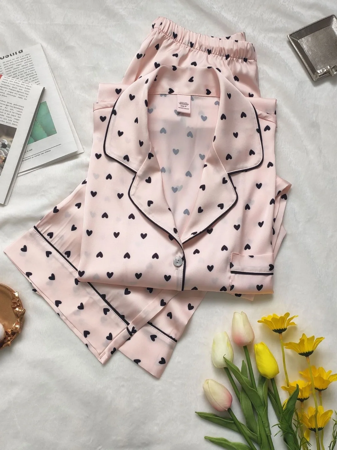 classic-heart-shaped-silk-satin-long-sleeve-pants-sleepwear-home-clothes-set-for-women-elegant-simple-style-all-seasons-use