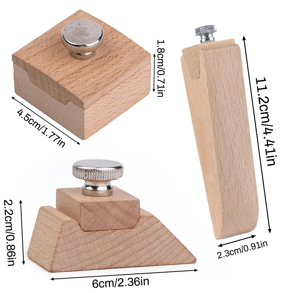MIUSIE 1 قطعة الجلود الحرفية حافة العلاج البولندية الزان كتلة الرمال ورقة كليب الخشب المسمار يصل اليد الجلود حافة النطاقات الجلود أداة #2