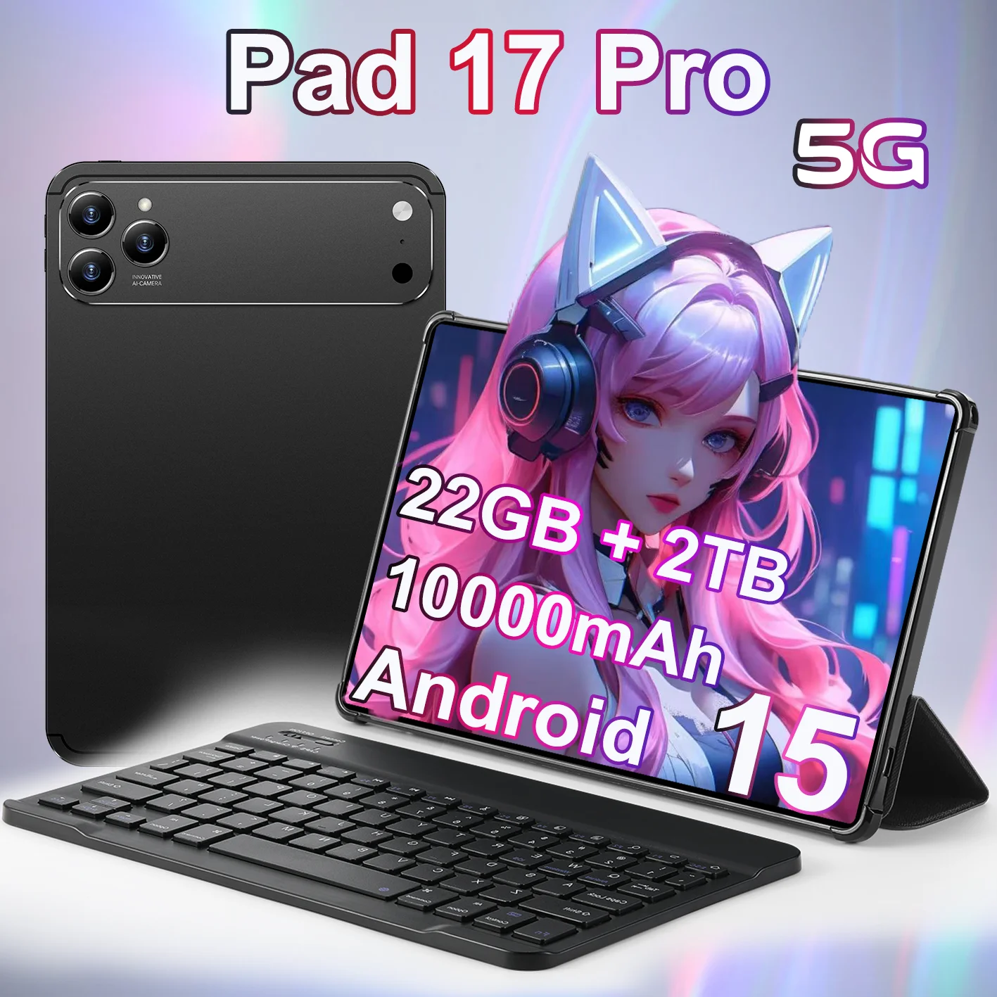 

NEW Tablet PC HOT I17 Pro Max 10.1inch Dual Card Original Android 15 Snapdragon 8 Gen3 HD Screen 2TB