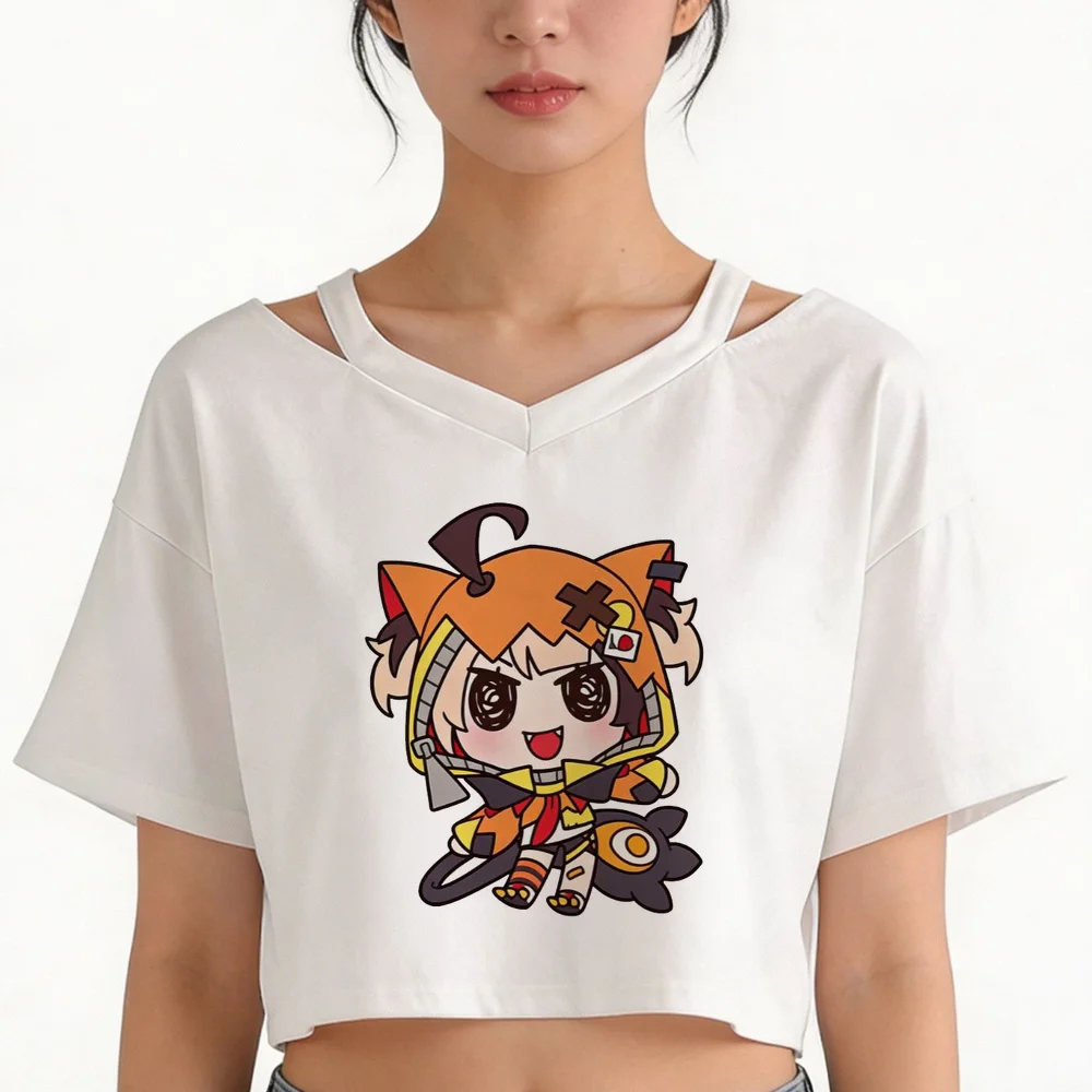 Zenless Zone Zero crop top shoujo anime party meme t-shirt cutecore 2000s goth