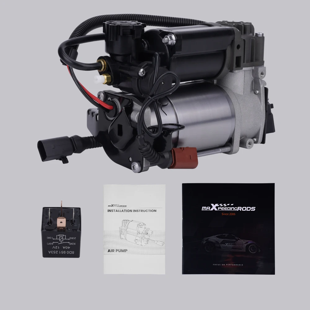 Air Suspension Compressor pump + Relay For Mercedes ML GL class X166 W166 13-18  4-Door 4154031160 4E0616007B