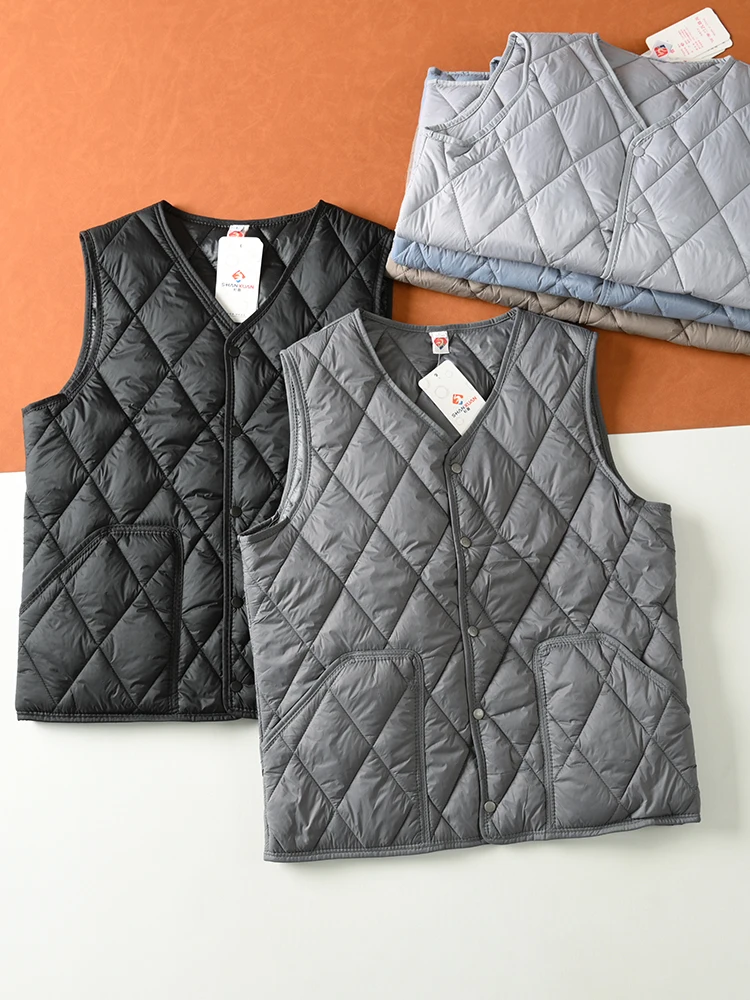 

Легкий стеганый пуховый хлопковый ветрозащитный теплый осенне-зимний уличный повседневный хлопковый жилет, универсальное пальто Baja