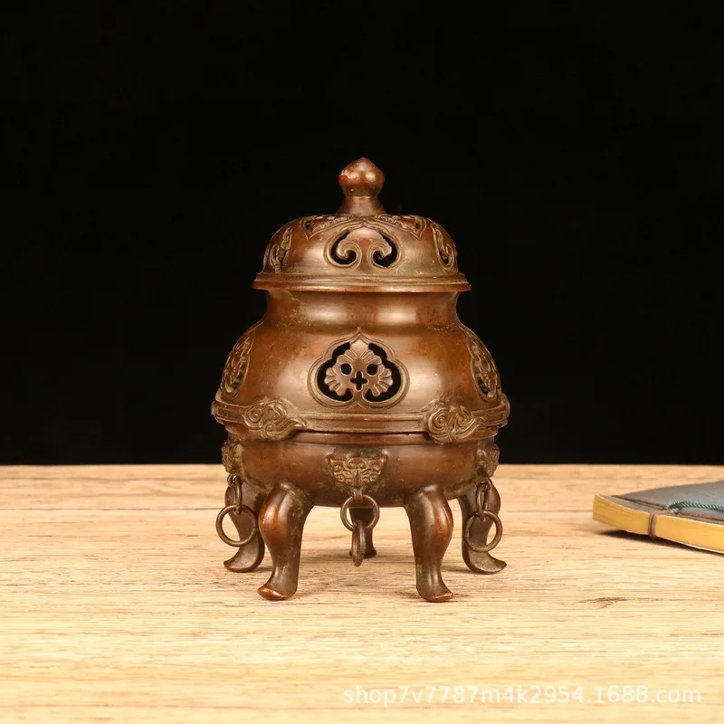 Brass alloy craft item, Imperial censer, home living room decorative ornament