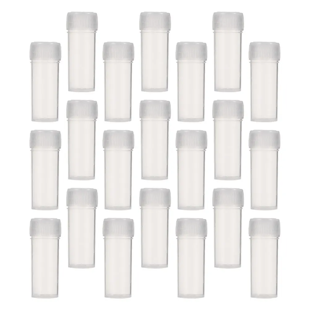 120Pcs Plastic Vials Leak Proof Travel Bottles 5ml Clear Small Vials Refillable Storage Container Refillable Bottles