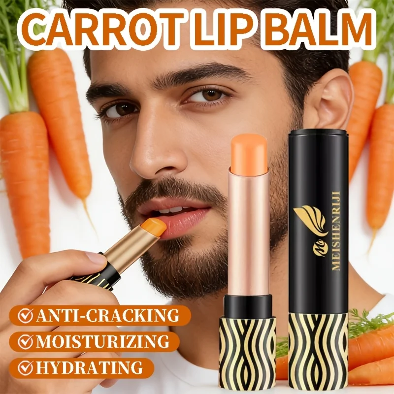 Men's Hydrating Lipstick, Colored Lip Balm, Deeply Moisturizes the Lips, Prevents Dry Lips in Winter, Protects the Lips,