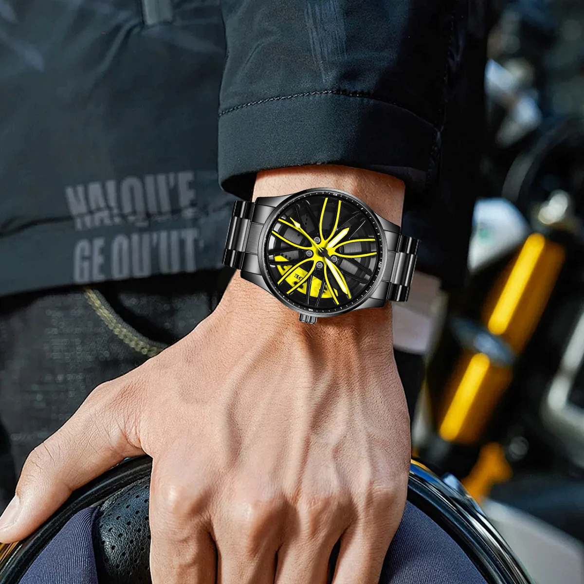 Reloj LIGE de lujo para adolescentes, reloj deportivo giratorio resistente al agua con llanta para coche, reloj para hombre, relojes de cuarzo más vendidos a la moda de alta calidad para hombre