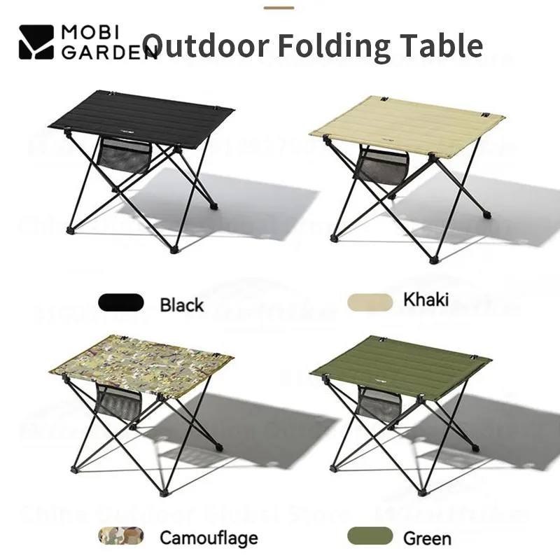 

MOBI GARDEN 950g Ultralight Outdoor Picnic Table Wear-Resistant 900D Oxford Cloth Folding Table Camping BBQ Aluminum Tables