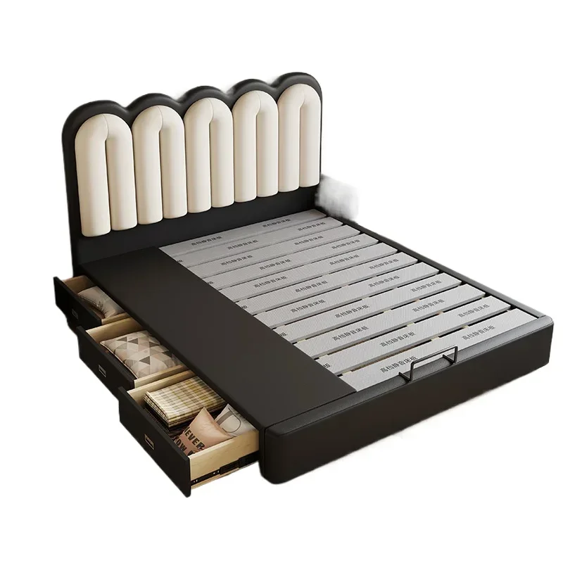 

Master bedroom Nordic antique soft bed