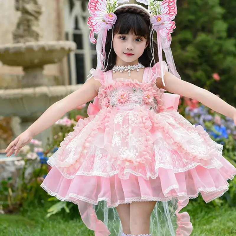 girl-suspender-lolita-flower-mesh-dress-girl-sweet-princess-dress-summer-new-tutu-skirt-children-fashion-sweet-party-dress-group