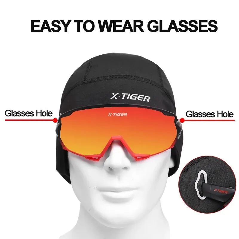 X-TIGER Warm Cycling Cap Winter Waterproof Windproof Sport Running Ski Bike Hat Riding Fishing Men Women Helmet Liner