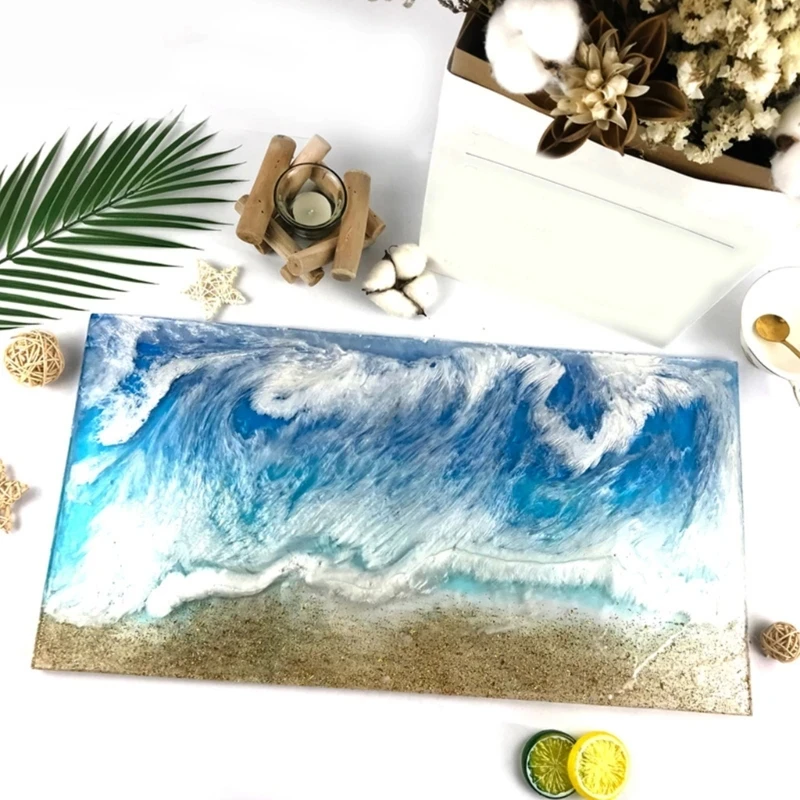 

Rectangle Silicone Mold Crystal Epoxy Casting Resin Mold for DIY Table Top Making River Table