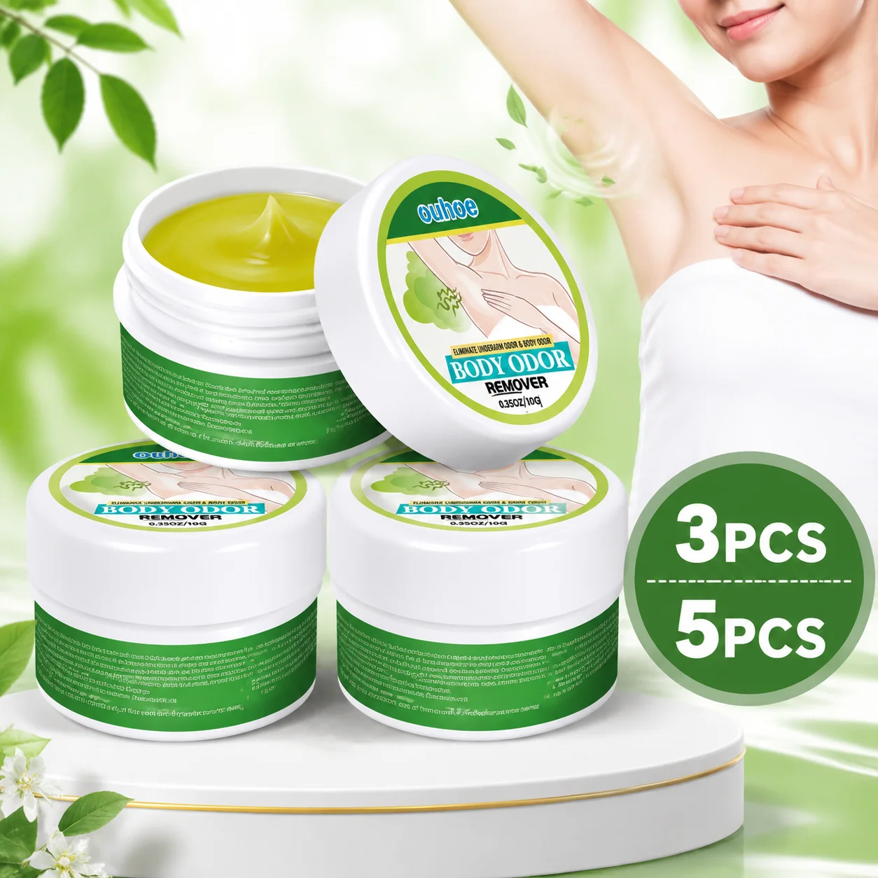 Underarm Odor Removal Cream Body Deodorant Antiperspirant Armpit Sweat Refreshing Balm Long Lasting Freshness
