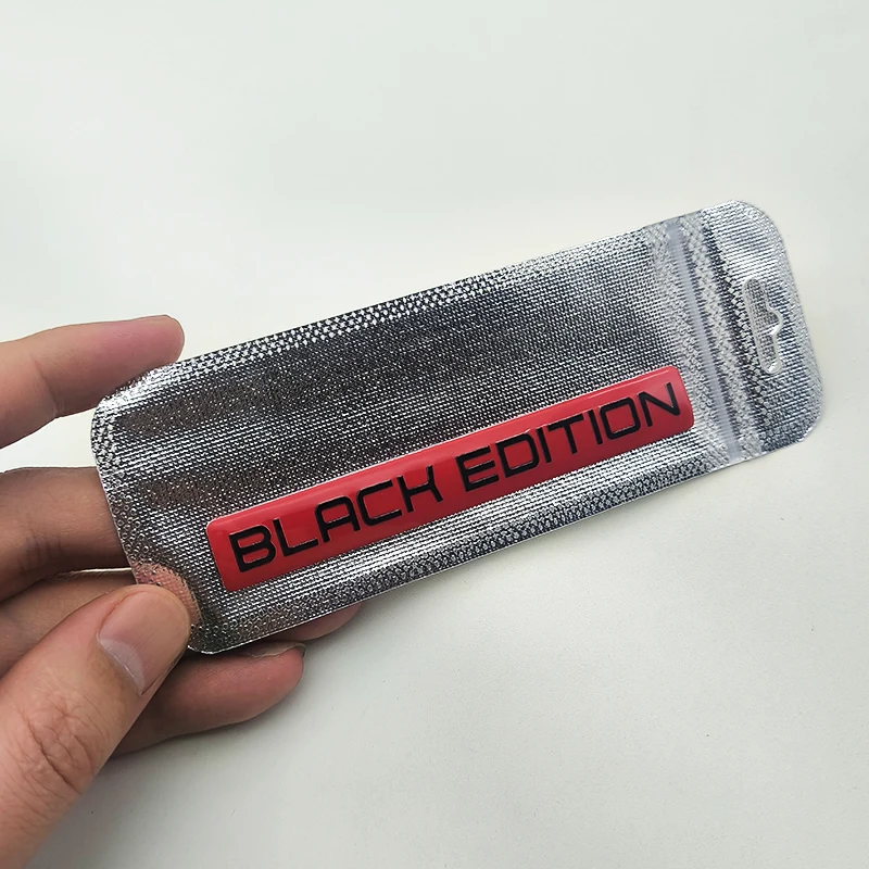 3D الألومنيوم شعار الطبعة السوداء شارة شعار السيارة ملصق الديكور صائق السيارات التصميم اكسسوارات السيارات دراجة نارية #6