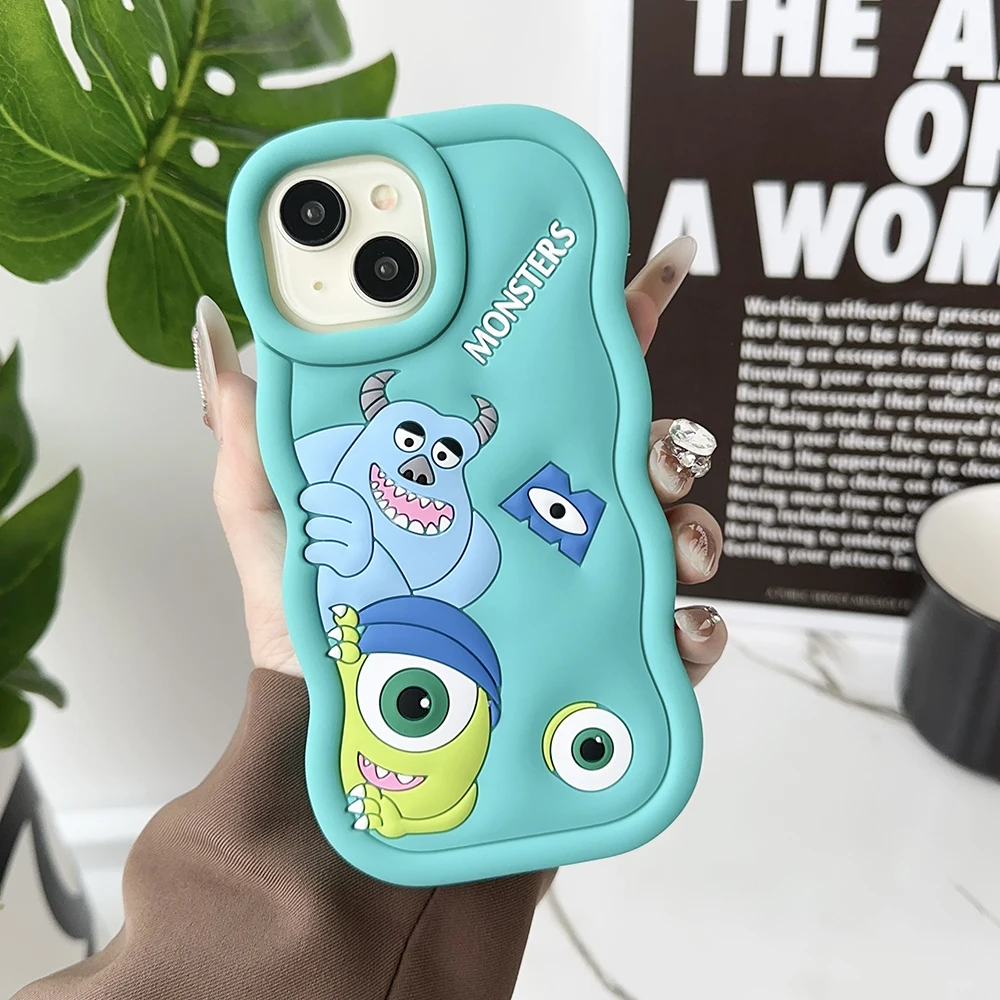 Cartoon Stereoscopic M-Monsters Inc James -P- Sullivans Phone Case for IPhone 15 14 13 12 11 Pro Max X XR XS MAX Soft Back Cover