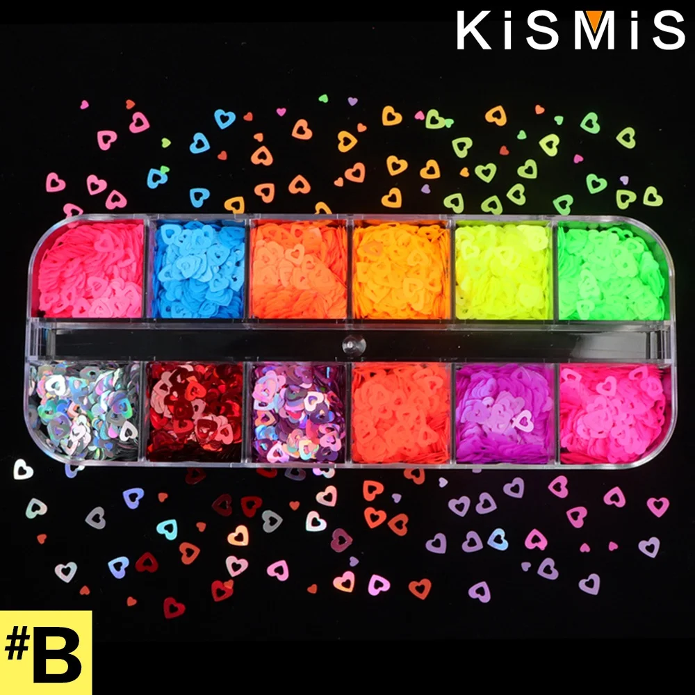 

Nail Sequin Nail Glitter Sequins Mixed Paillette Holographic Nail Art Sparkle Glitter Sheets Tips Manicure Decoration for 1 Box