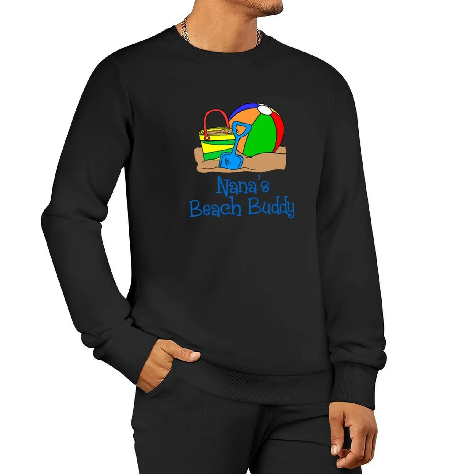 Nana's Beach Buddy الملونة الكرتون كرة الشاطئ البلوز ملابس رجالية ملابس للرجال ملابس للرجال هوديس وبلوزات جديدة